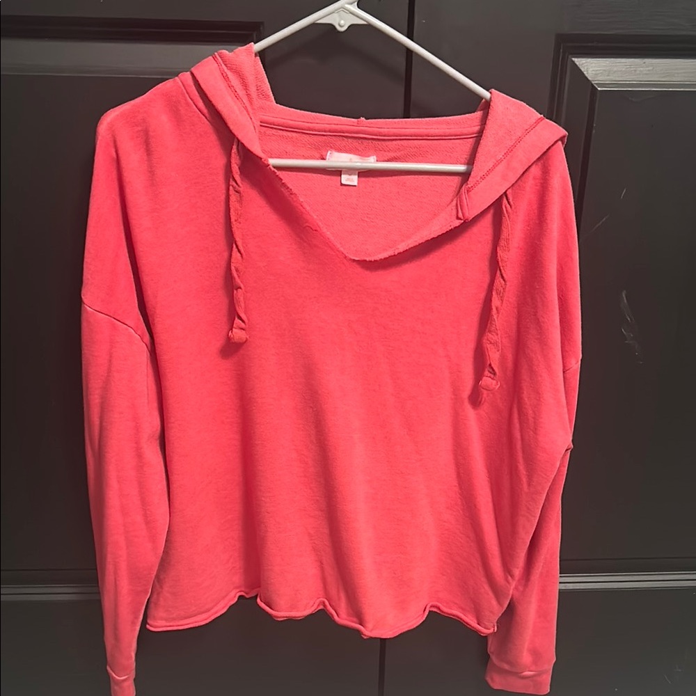 Women's Pink Hoodie Top